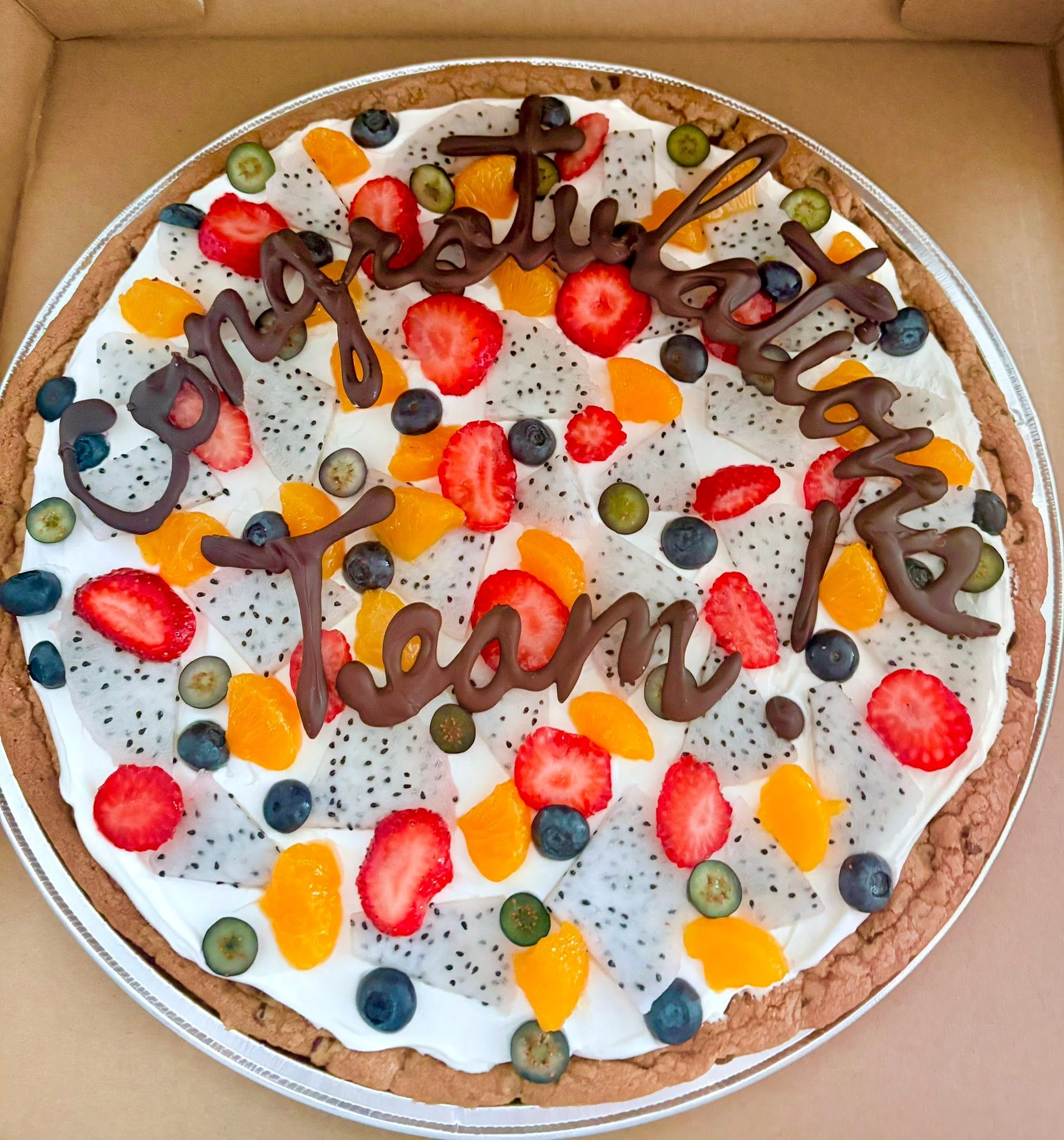 Celebration Delight — handmade fruit pizza by Sugar Pizza, Gilbert AZ